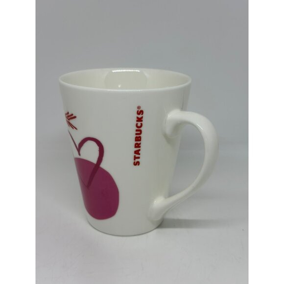 Starbucks 2016 Valentine’s Day Love & Light Mug Heart & Arrow Coffee Cup 4"x4.5" - Picture 5 of 7